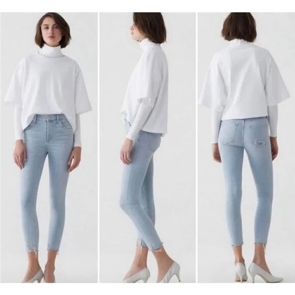 Agolde Sophie High Rise Skinny Crop in Parallel 25 - Picture 2 of 12